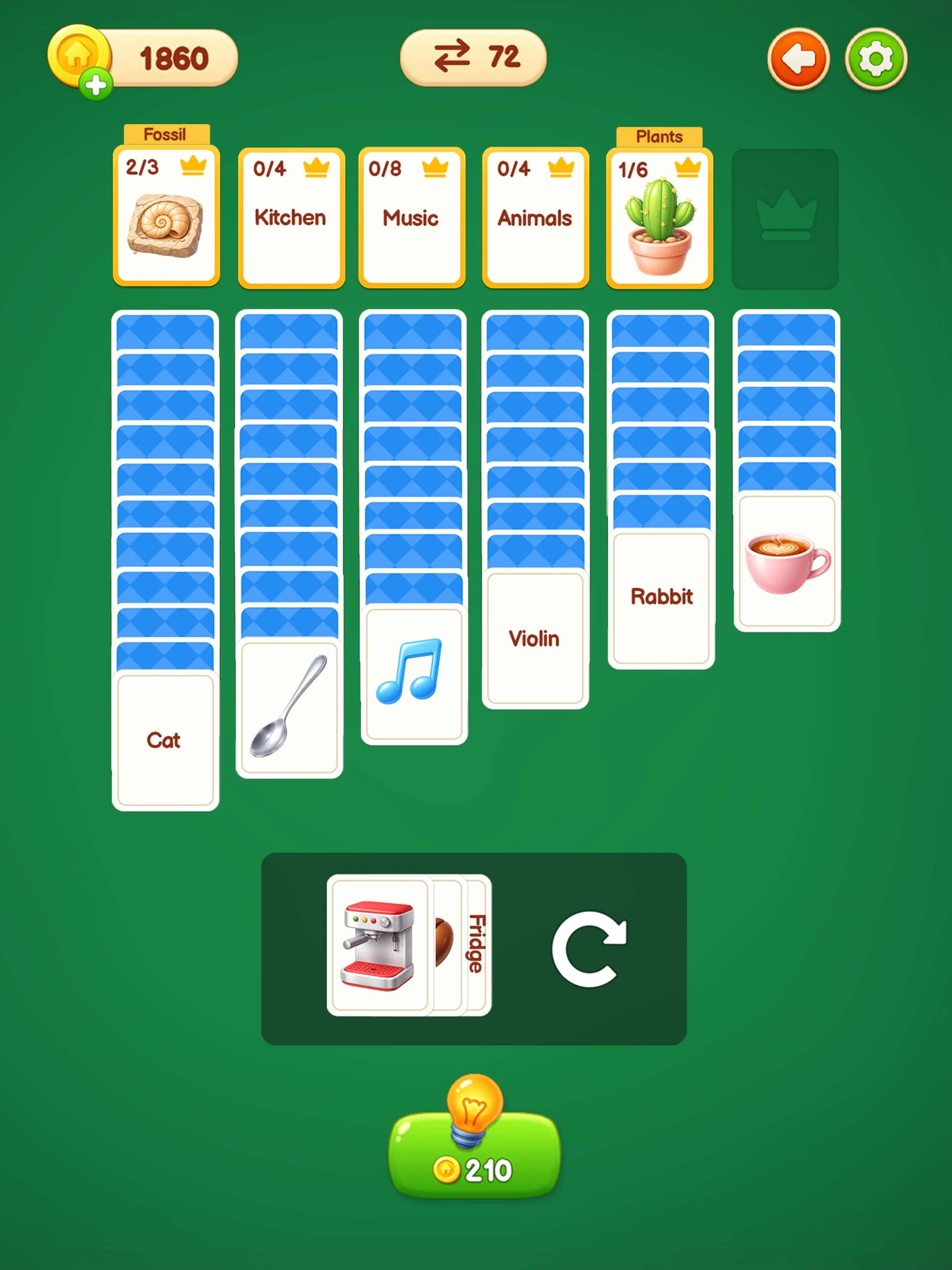 Solitaire Word Chains screenshot