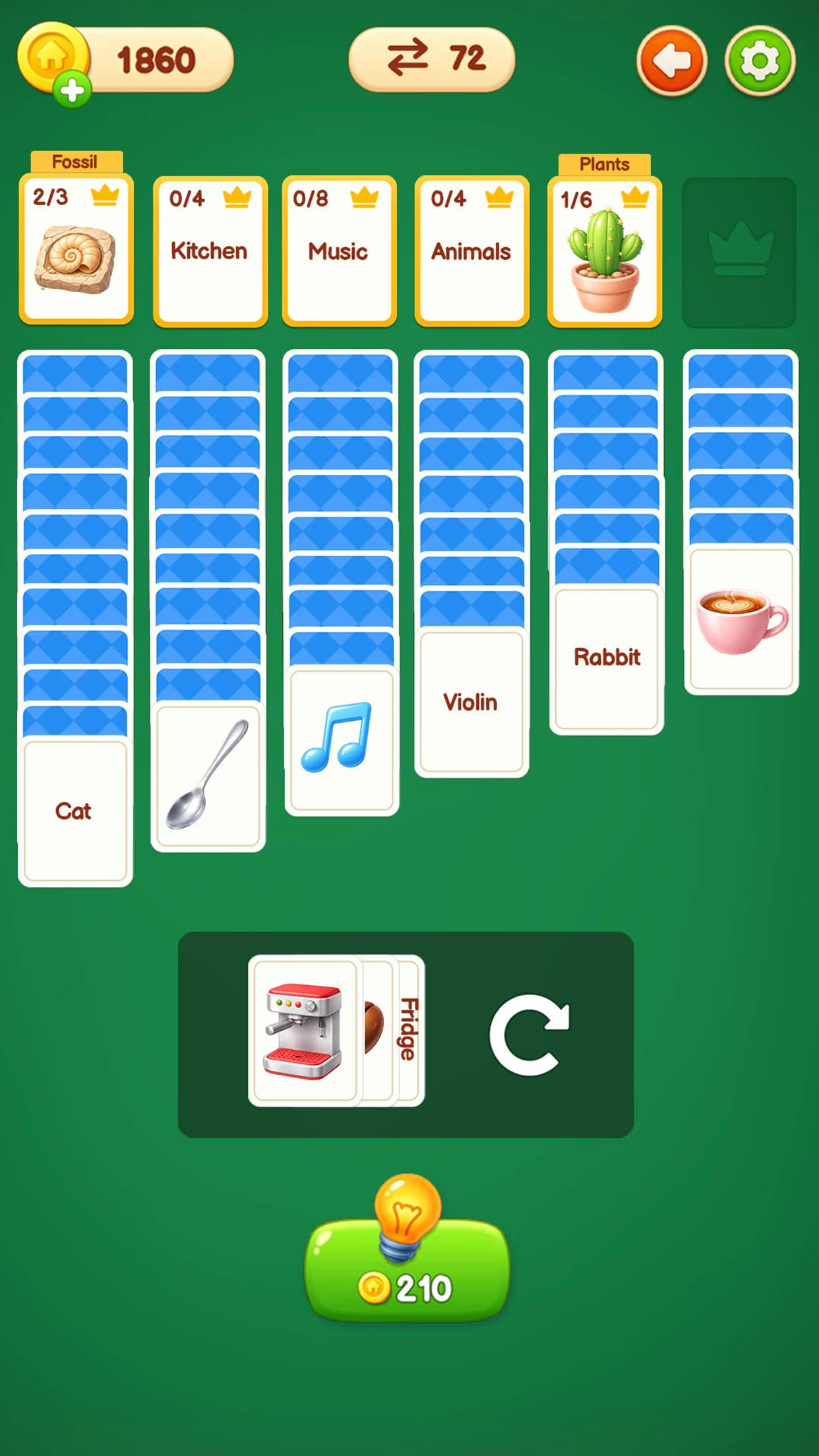Solitaire Word Chains screenshot